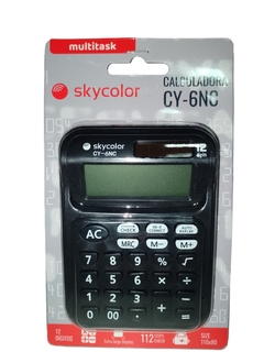 CALCULADORA SKYCOLOR NEGRA CY-6NC