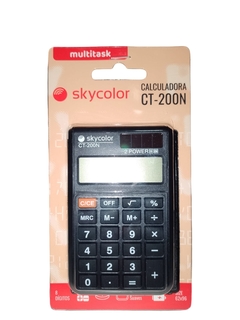 CALCULADORA SKYCOLOR NEGRA CT-200N