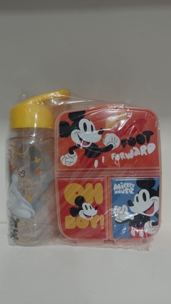 SET HERMETICO + BOTELLA STRAW TOP MICKEY
