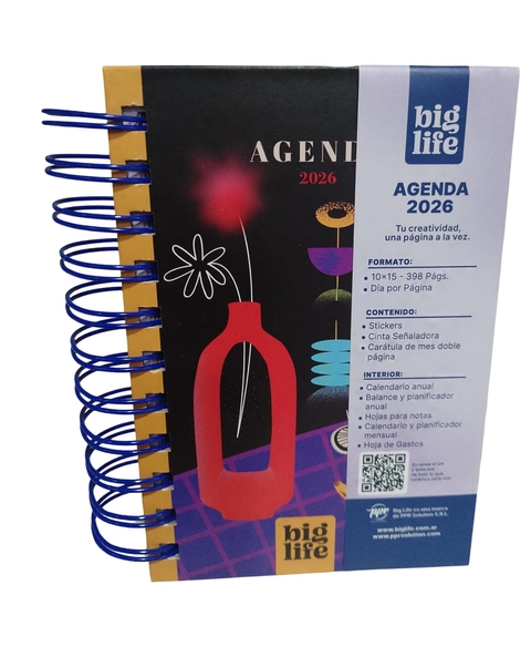 AGENDA DECO 10X15CM DXP 398 PAGS.