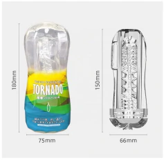 Masturbador Masculino com Textura Realística Transparente - SexToy Online - O melhor SexShop da internet