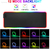 Imagem do Roxo Anime RGB Mouse Pad, Gamer Table Deskpads, Desk Mat, Iluminação LED, Tecl