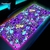Imagem do Roxo Anime RGB Mouse Pad, Gamer Table Deskpads, Desk Mat, Iluminação LED, Tecl