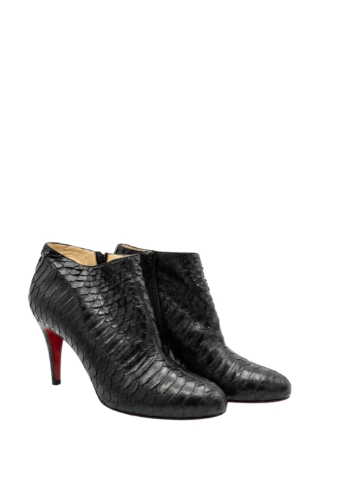 Ankle Boot Louboutin Couro Exótico