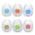 KIT COM 6 OVOS EGG MASTURBADOR E MASSAGEADOR DE SILICONE