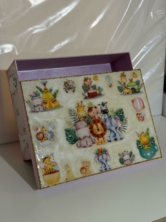 Caja para bebé "Baby safari"