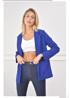 Blazer de crepe elastizado