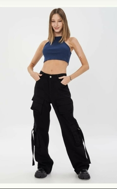 Jeans cargo wide leg