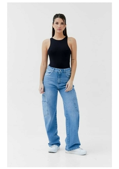Jeans cargo wide leg