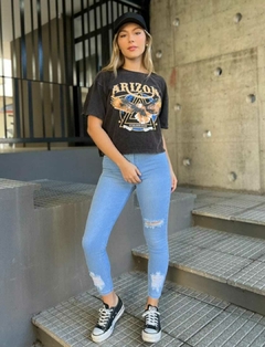 Jeans chupin roturas
