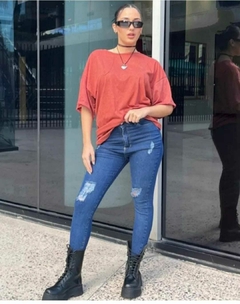 Jeans chupin roturas