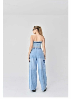 Jogger Cargo wide leg frunce - comprar online