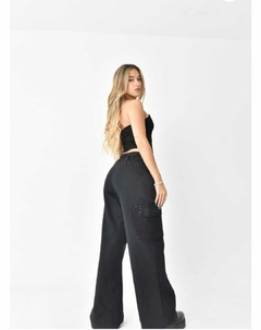 Jogger Cargo wide leg frunce - comprar online