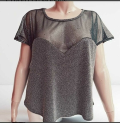 Blusa corazón transparente