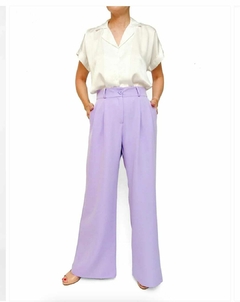 Pantalón de crepe palazzo
