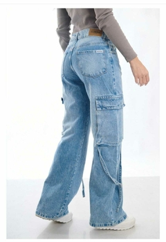 Jean wide leg cargo - comprar online