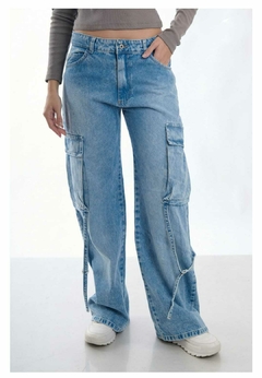 Jean wide leg cargo