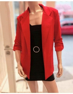 Blazer de crepe elastizados