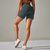 Legging de Cintura Alta Feminina, Curto Esportivo, Prova de Squat, Lulu, Manteig - loja online