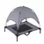 Cama de proteção elevada portátil com dossel, Tenda do cão, Sun Canopy - Seu Little Pet