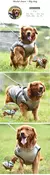 Casaco impermeável com arnês para cães pequenos e grandes, colete de cachorro - Seu Little Pet