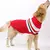 Camisola de cachorro grande listrado quente, roupa para cães pequenos e grandes