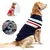 Camisola de cachorro grande listrado quente, roupa para cães pequenos e grandes