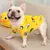 Camisola Haki de veludo quente para cães, roupa para cães, conjunto hanbok na internet