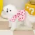 Vestido de morango para cachorro, Roupas de luxo, Saia para cachorro