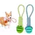 Bola de borracha para cães pequenos e médios, brinquedo mastigador, resistente - comprar online