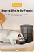 Alimentador Automático Pet, Versão Botão, Auto Cat Food Dispenser - Seu Little Pet