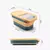 Caixa de armazenamento hermética com tampas para cozinha, Recipiente dobrável na internet