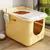 Bacia Grande, areia - Top Entry Cat Litter Box com Cat Litter Scoop Oval - comprar online