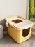 Bacia Grande, areia - Top Entry Cat Litter Box com Cat Litter Scoop Oval na internet