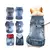 Jaqueta jeans retro designer para cães pequenos, roupa universal