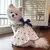 Vestido refrescante para cachorro, arco fino, impressão de coração - loja online