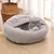 Cama ortopédica fofa redonda para pet - Seu Little Pet