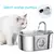Fonte de água de aço inoxidável para cães e gatos, bebedouro automático - comprar online