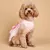 Vestido de lantejoula menina com laço, Roupas para cães
