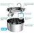 Alimentador de água pet de aço inoxidável, Fonte de água automática na internet