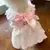Vestido refrescante para cachorro, arco fino, impressão de coração - loja online