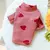 Pijama elástico com gola alta, roupas para animais, pijama rosa fino - comprar online