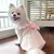 Vestido refrescante para cachorro, arco fino, impressão de coração - Seu Little Pet