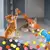 Brinquedo interativo treinamento de lançamento para gatos, Criativo Mini Jogos