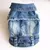 Jaqueta jeans retro designer para cães pequenos, roupa universal - comprar online