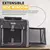 Imagem do Mochila Expansível Soft Sided Pet Carrier com 4 portas abertas, dobrável Bike