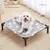 Cama dobrável elevada para animais de estimação, casa de gato