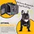 Imagem do Mochila Expansível Soft Sided Pet Carrier com 4 portas abertas, dobrável Bike