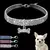 Imagem do Colar de cachorro strass joia chihuahua cristal joia ajustável