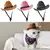 Chapéu cowboy estrela ajustável para animais de estimação